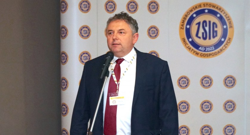 Zdjęcie: Prezes Zambrowskiego Stowarzyszenia Inicjatyw Gospodarczych Andrzej Mioduszewski