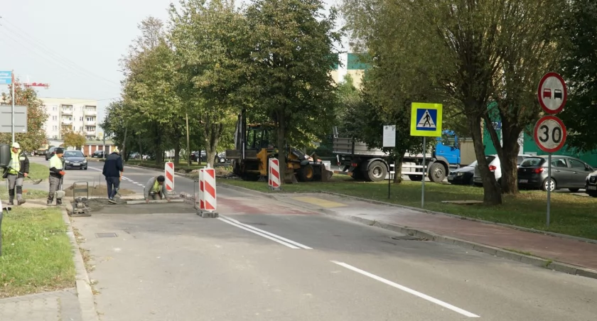 Zdjęcie: Przejście dla pieszych na ul. Pileckiego w Zambrowie