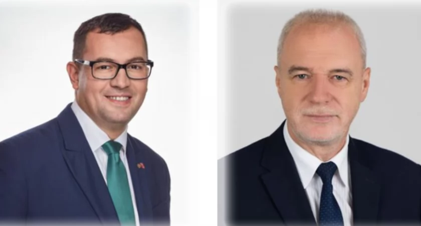 Zdjęcie: poseł Stefan Krajewski i senator Marek Adam Komorowski