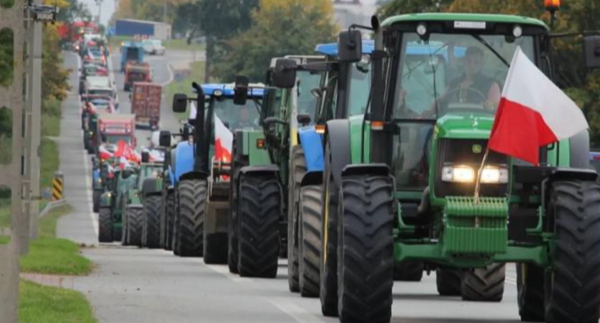 Zdjęcie: protest rolników