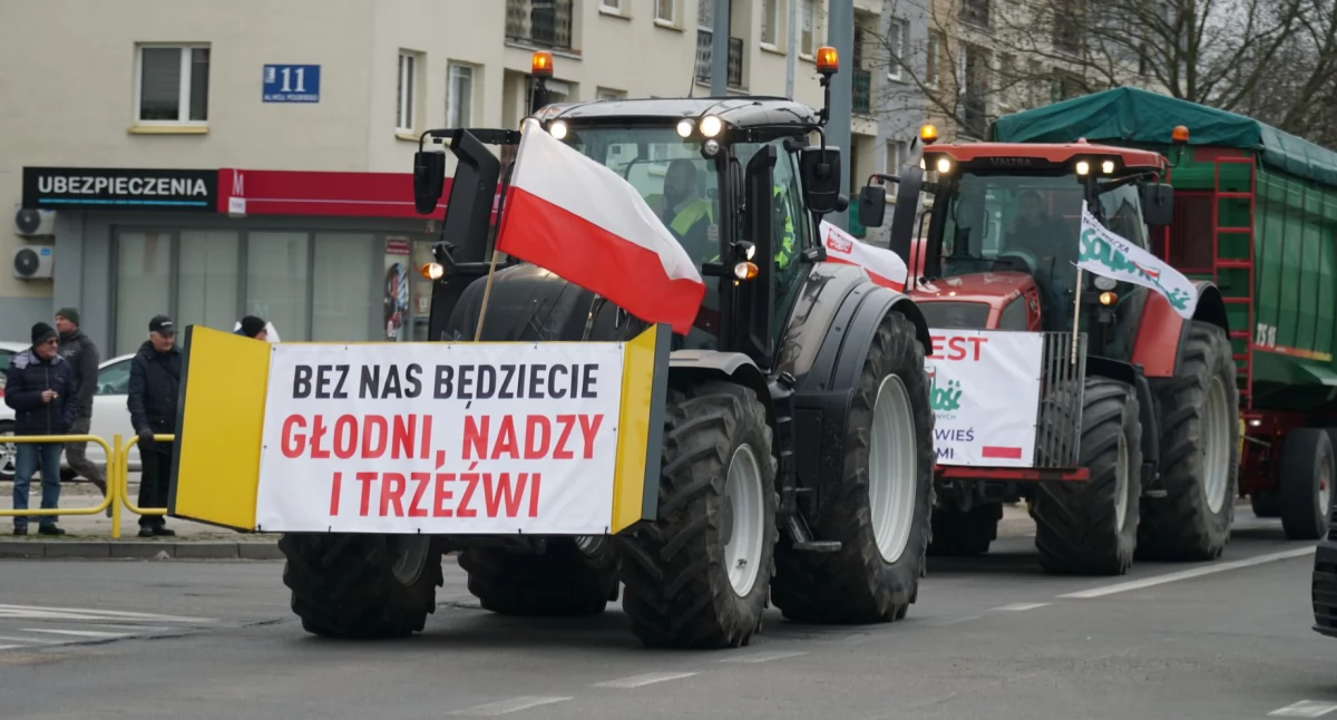 Zdjęcie: protest rolników
