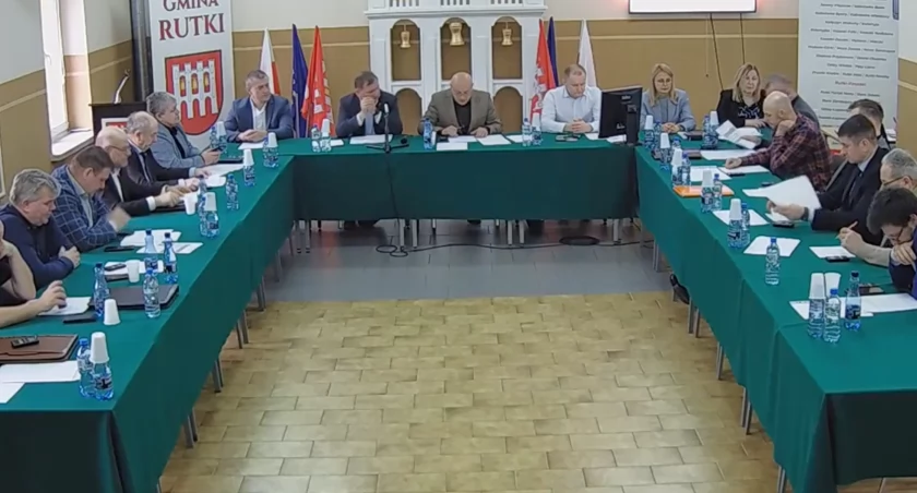 Rada Gminy Rutki radni, XLVII sesja Gminy Rutki TRANSMISJA ŻYWO - zdjęcie, fotografia