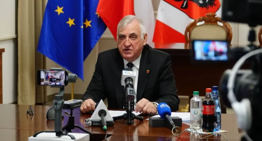 zdjęcie: Burmistrz Miasta Zambrów Kazimierz Dąbrowski