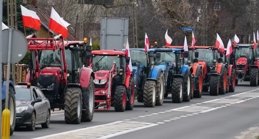 zdjęcie: protest rolników