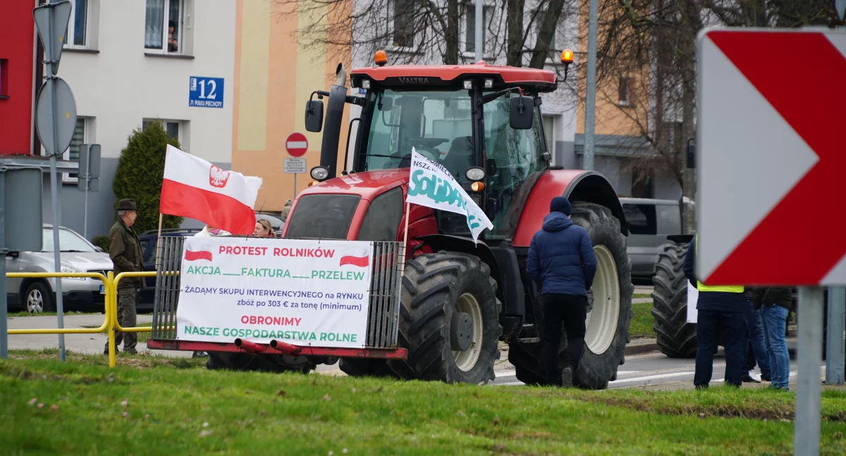 zdjęcie: protest rolników