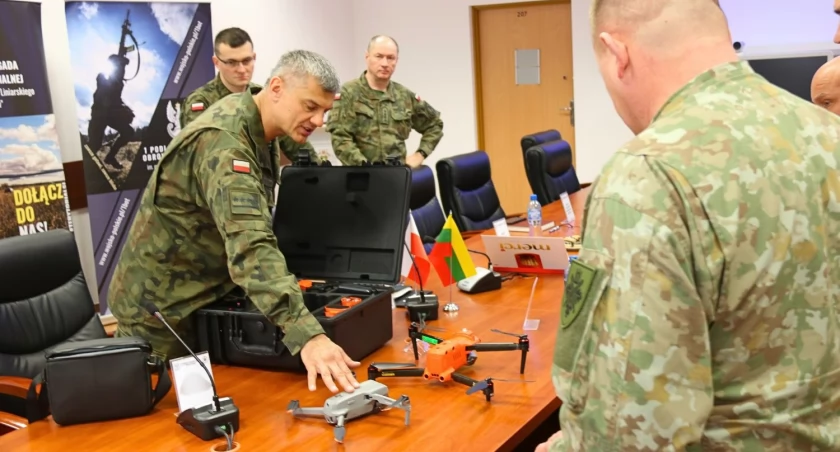 Zdjęcie: współpraca 1PBOT z litewskimi żołnierzami KASP