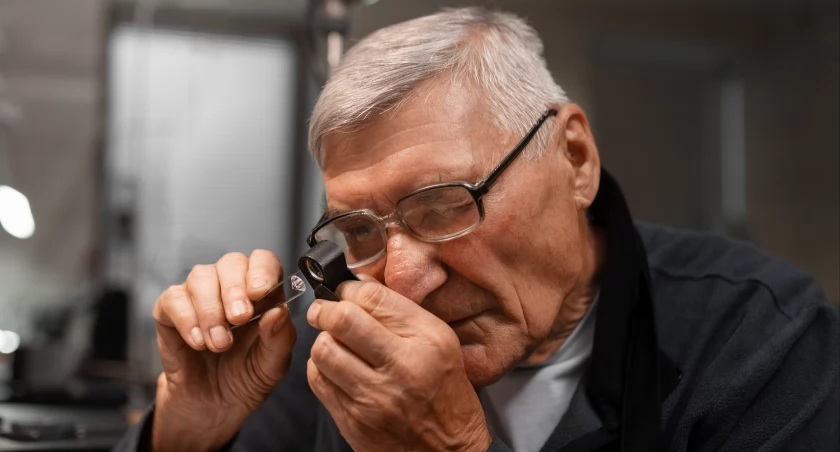 Zdjęcie: pracujący senior
