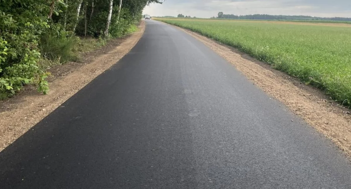 inwestycje, Zakończył remont drogi Stare Krajewo Stare Zakrzewo [FOTO] - zdjęcie, fotografia