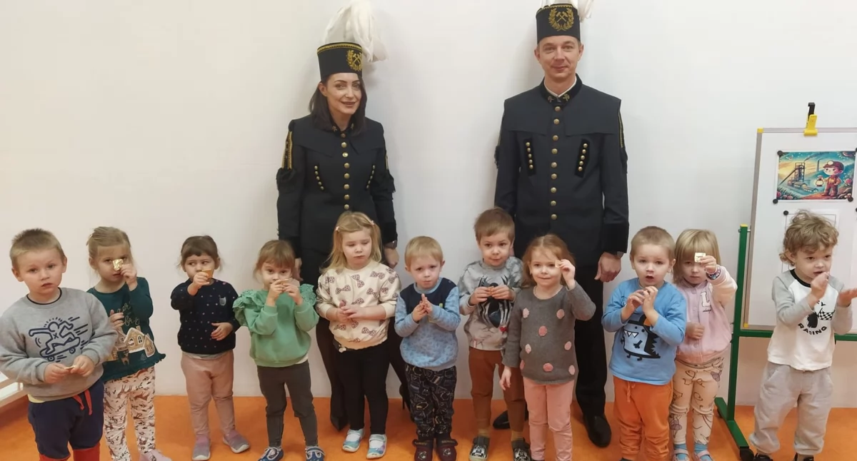 edukacja, Dzień Górnika Przedszkolu Gminnym Szumowie [FOTO] - zdjęcie, fotografia