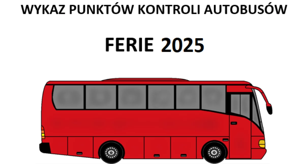 Zdjęcie: Wykaz punktów kontroli autobusów