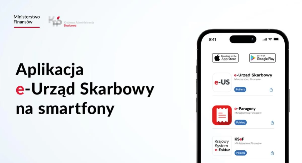 komunikat, Aplikacja mobilna Urząd Skarbowy dostępna smartfonach - zdjęcie, fotografia