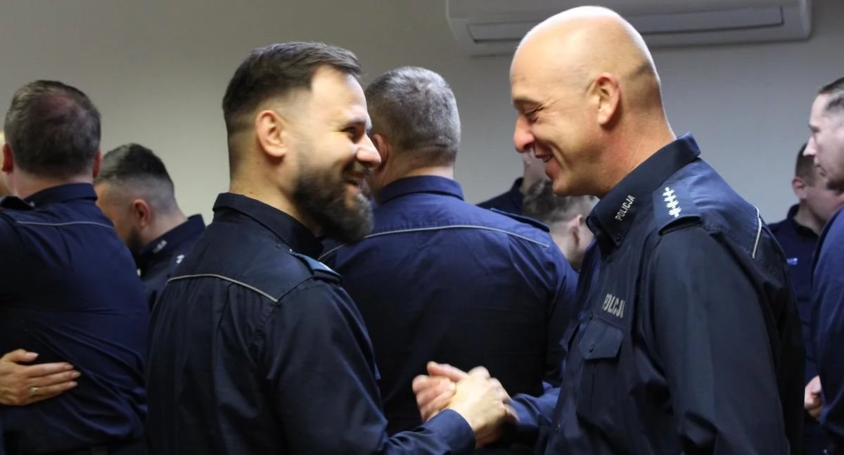 policja, Wigilijne spotkanie zambrowskiej komendzie [FOTO] - zdjęcie, fotografia