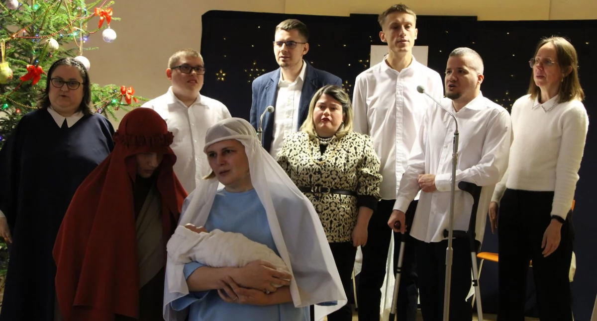 święta, Świąteczne spotkanie opłatkowe Warsztacie Terapii Zajęciowej Zgromadzenia Sióstr Służek Szumowie [FOTO] - zdjęcie, fotografia