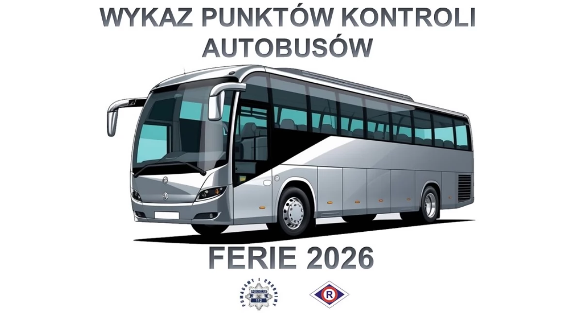 zdjęcie: wykaz punktów kontroli autobusów