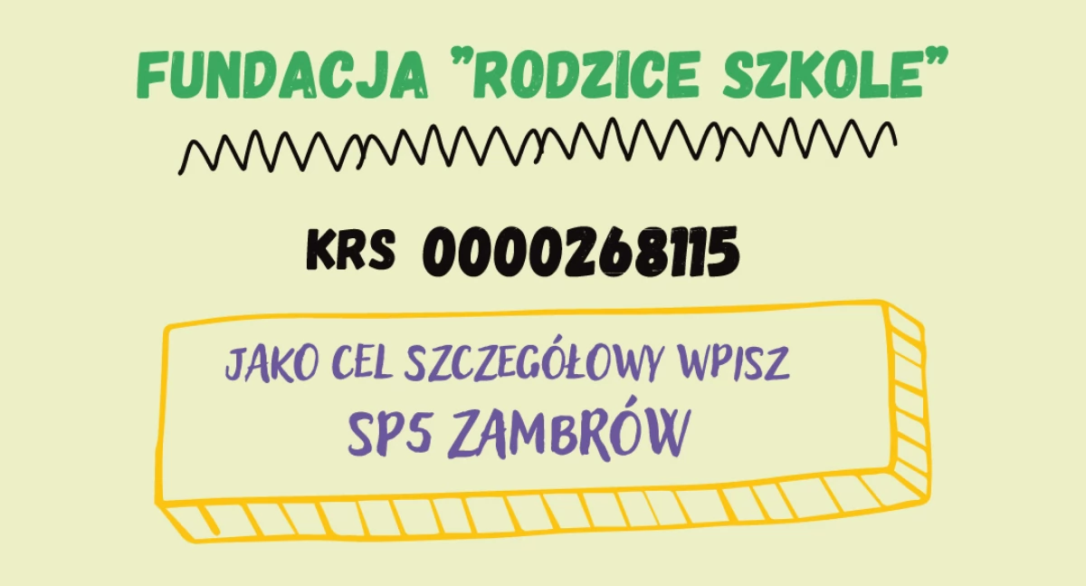 1% podatku, Przekaż podatku rzecz Rodziców Szkole Podstawowej Zambrowie - zdjęcie, fotografia