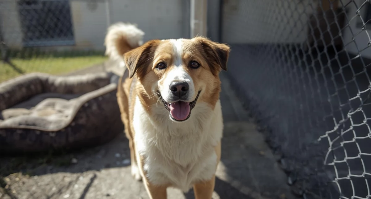 zdjęcie: pies w schronisku, canva.com