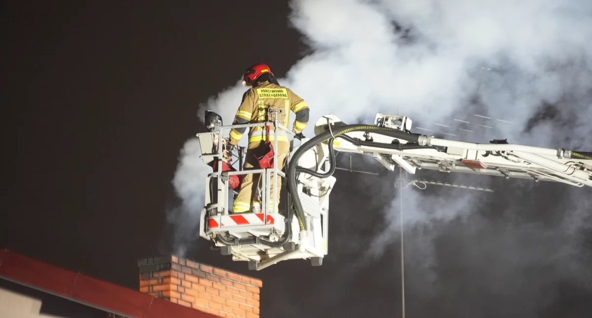 zdjęcie: pożar w Zambrowie