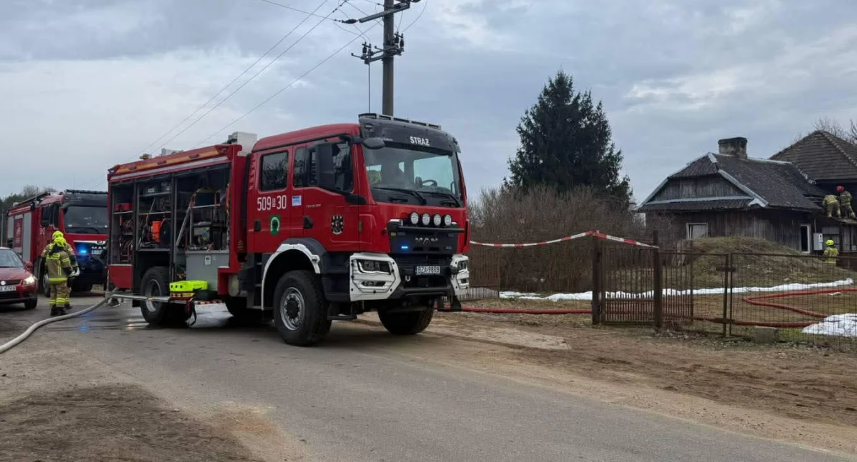 zdjęcie: pożar w gminie Zambrów