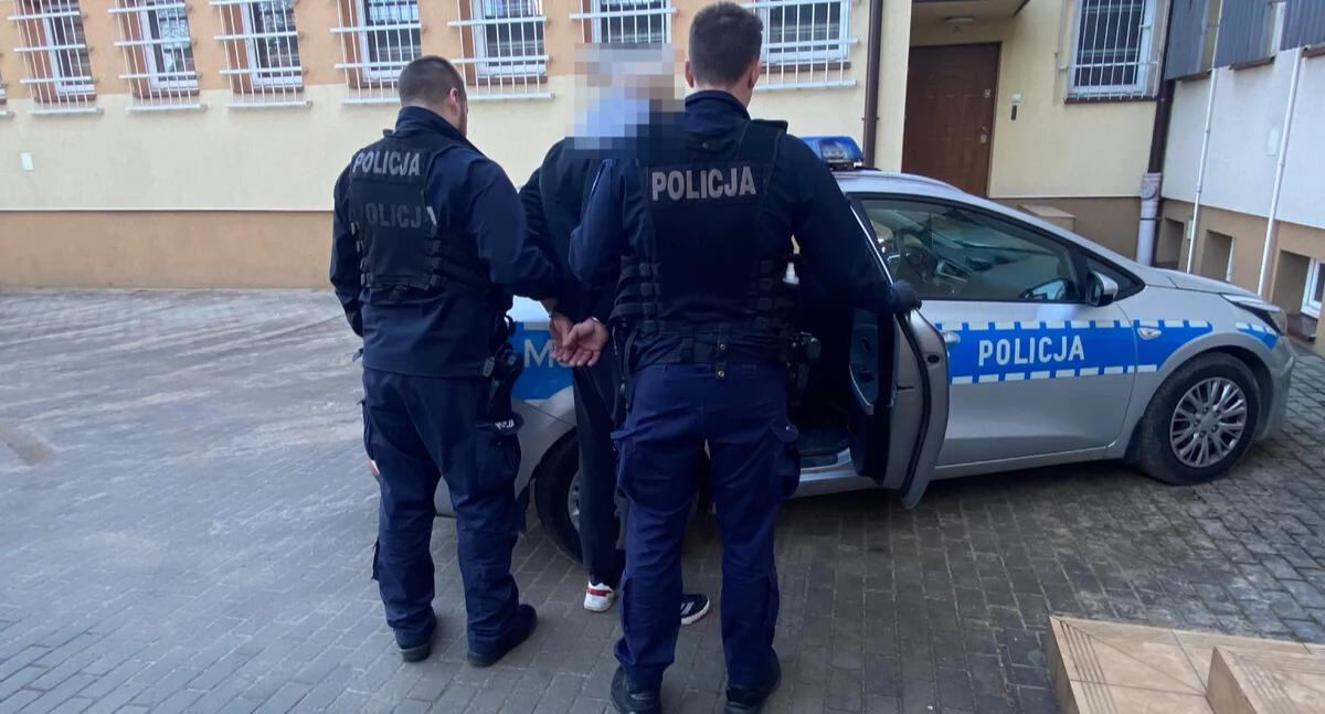 policja, Dwoje poszukiwanych rękach zambrowskiej policji - zdjęcie, fotografia