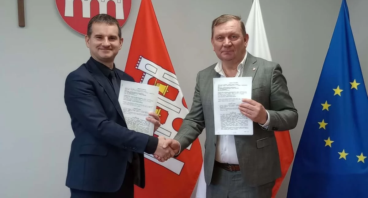 inwestycje, Przedstawiciele Gminy Rutki podpisali umowę rozbudowę drogi Zambrzyce Króle Zambrzyce Plewki [FOTO] - zdjęcie, fotografia