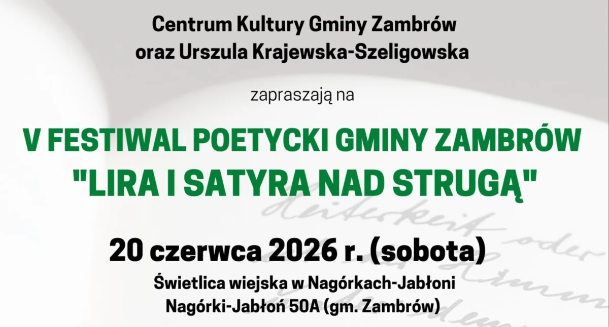 zdjęcie: V Festiwal Poetycki Gminy Zambrów 