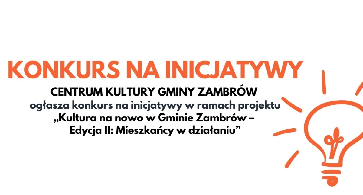 organizacje pozarządowe, Ruszył konkurs inicjatywy lokalne gminie Zambrów - zdjęcie, fotografia
