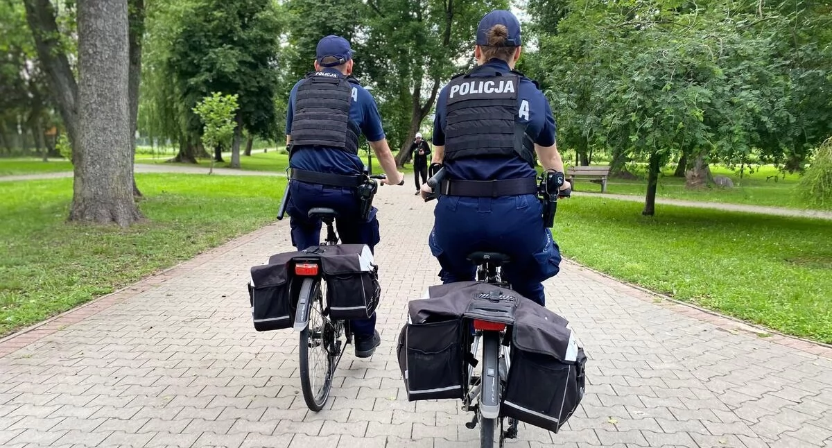 policja, Pijany rowerzysta zatrzymany Wojska Polskiego Miał sobie amfetaminę - zdjęcie, fotografia