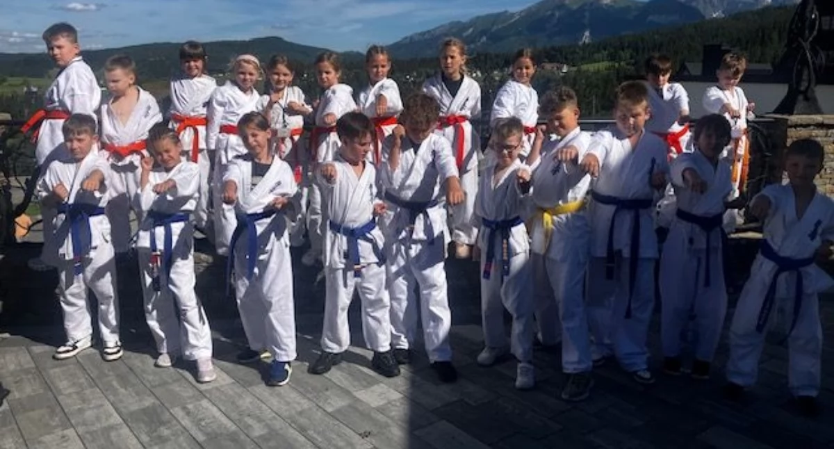 karate i sztuki walki, Młodzi karatecy trenowali Bukowinie Tatrzańskiej wakacyjny obóz [FOTO] - zdjęcie, fotografia