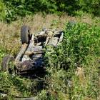 Jeep dachował w gminie Zambrów