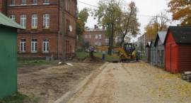 Budowa nawierzchni przy ul. Al. Wojska Polskiego 54, dn. 16.10.2008r./ Fot. Anna...