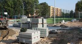 Budowa Orlika przy Szkole Podstawowej nr 5 - stan prac na 18 września 2012r.