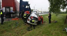 Akcja ratunkowa na drodze krajowej nr 8 (Zambrów, ul. Białostocka) w dn. 01.06.2012...