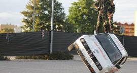 Widowiskowy pokaz kaskaderski w Zambrowie