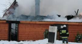 Pożar drewnianego budynku mieszkalnego w Sędziwujach w dn. 15.02.2010 r.