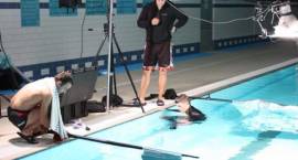 Nocna sesja fotograficzna polskiej reprezentacji olimpijskiej narciarzy Alpejskich i...