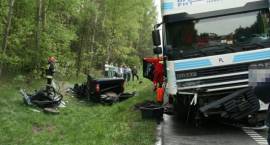 Skutki tragicznego wypadku na drodze nr 8 w okolicy miejscowości Podłaki Małe /Fot....