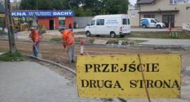 Budowa ul. Obrońców Zambrowa. Stan prac na 7.09.2010r.