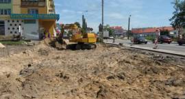 Przebudowa centrum Zambrowa - ul. Sadowa - stan na dn. 24.05.2007 r. /Fot. Katarzyna...