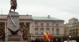 Uczniowie MG1 na odsłonięciu pomnika Kościuszki w Warszawie