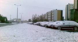 Osiedle przy ul. Papieża Jana Pawła II w środę, 14 października, około godz. 7.30