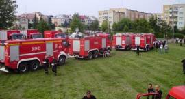 Strażacy z Komendy Powiatowej PSP w Zambrowie brali udział w gaszeniu pożarów w...