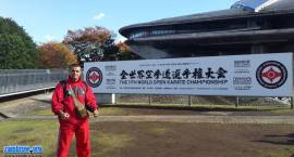 Skander Youssfi podczas XI Mistrzostw Świata Open Karate Kyokushin w Tokio