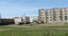 Prace przy przebudowie centrum Zambrowa, stan na dn. 16.04.2007 r. /Fot. Katarzyna...
