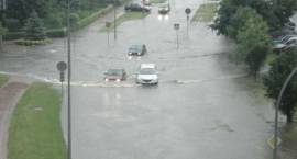 Zambrów po burzy, ul. Bema