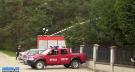 Poraż szkoły i lasu oraz wypadek w Starym Skarżynie