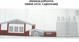 Plany budowy sali sportowej przy ZS1 - elewacje