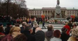 Uczniowie MG1 na odsłonięciu pomnika Kościuszki w Warszawie