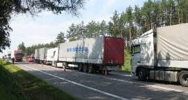 Zderzenie trzech TIR-ów na krajowej 