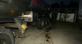 Zambrowska policja zatrzymała mężczyznę, który usiłował ukraść paliwo z ciężarówki