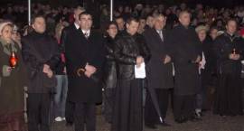 III rocznica śmierci Papieża Jana Pawła II - obchody w Zambrowie pod pomnikiem PJPII...